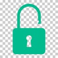 Lock classic design icon, keyhole web button shape, secure vector illustration