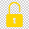 Lock classic design icon, keyhole web button shape, secure vector illustration