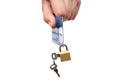 Lock and credit card Royalty Free Stock Photo