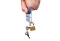 Lock and credit card Royalty Free Stock Photo