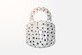 Lock 3d low poly symbol with connected dots. Antivirus, privacy padlock design vector illustration. Cyber security Royalty Free Stock Photo