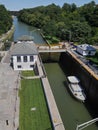 Lock on the Erie Canal Royalty Free Stock Photo