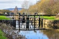 Lock 25 on the Forth & Clyde Canal, Glasgow, Scotland.