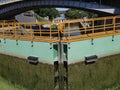 Lock gate on the Erie Canal Royalty Free Stock Photo