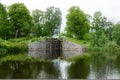 Lock gate in Fagersta Sweden Royalty Free Stock Photo