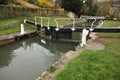 Lock gates on the Kennet and Avon Canal in Bath