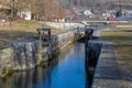 Lock at historic Ludwig Danube Main Canal in Kelheim