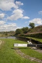 Lock 26 on the Huddersfield Narrow Canal Royalty Free Stock Photo