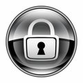 Lock icon black. Royalty Free Stock Photo