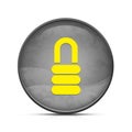 Lock icon on classy splash black round button illustration Royalty Free Stock Photo