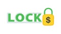 LOCK Icon: Financial Security and Protected Funds, vector design Generative AI Royalty Free Stock Photo