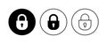 Lock icon . Padlock icon vector. Encryption icon. Security symbol Royalty Free Stock Photo
