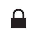 Lock icon symbol. Padlock sign. Security access logo. Vector illustration image. Royalty Free Stock Photo