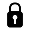 Lock Icon vector Security sign.Padlock Icon