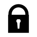 Lock Icon vector Security sign.Padlock Icon