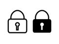 Lock icon vector Royalty Free Stock Photo