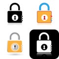Lock icons Royalty Free Stock Photo