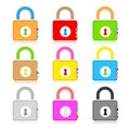 Lock icons Royalty Free Stock Photo