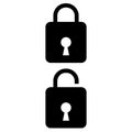 Lock icons vector set. Padlock illustration sign collection. security symbol.