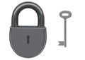 The lock and key Royalty Free Stock Photo