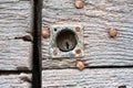lock key detail old ancient wooden ancient door close history culture italy italian Royalty Free Stock Photo