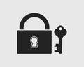 Lock and Key Icon .