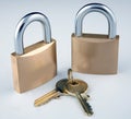 Lock and keys Royalty Free Stock Photo