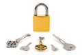 Lock and keys Royalty Free Stock Photo