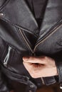 Lock leather jackets