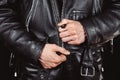 Lock leather jackets