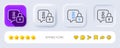 Lock line icon. Protected information sign. Neumorphic buttons. Vector