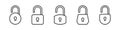 Lock line vector Icons. Padlock vector icons template. Vector illustration Royalty Free Stock Photo