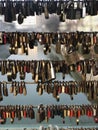 Lock love in Ljubljana, Slovenia