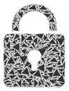 Lock Collage of Triangles