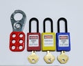 Lock out & Tag out , Lockout station,machine - specific lockout devices Royalty Free Stock Photo