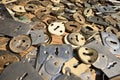 Lock Padlock House Keys Bronze Metal Password Security Privacy Closed Royalty Free Stock Photo