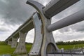 The lock passage for the Canal Boats entering the Union Canal from the Forth and Clyde Canal via the Falkirk Wheel.