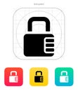 Lock with password icon. Royalty Free Stock Photo