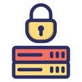 Lock, password Isolated Vector icon which can easily modify or edit Royalty Free Stock Photo