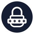 Lock, password Isolated Vector icon which can easily modify or edit Royalty Free Stock Photo