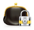 Lock and purse