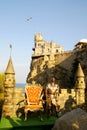 The lock on a rock. Crimea, Ukraine