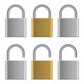 Lock set vector design illustration