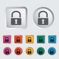 Lock single icon.