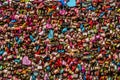 Lock It symbolizes love for each other at N Seoul Tower. Seoul,