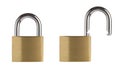 Lock and unlock Royalty Free Stock Photo