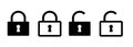Lock vector icon. Security symbol. Lock web button design. Security system. Royalty Free Stock Photo