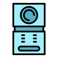 Lock video intercom icon vector flat Royalty Free Stock Photo