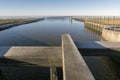 Lock and Wadden Sea Royalty Free Stock Photo