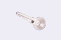 Lock on a white background. Castle close-up. Protection of property. Security of money